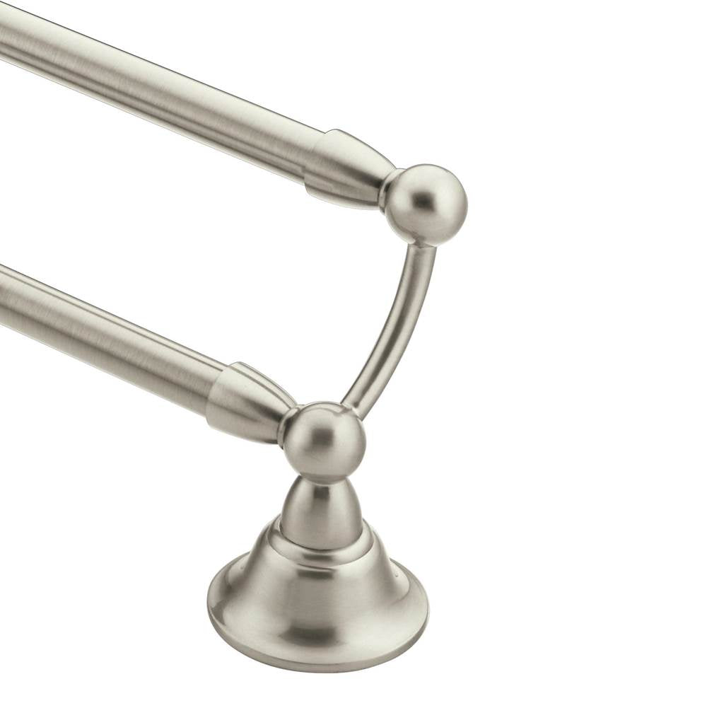 Moen - Brushed Nickel 24'' Double Towel Bar - Brushed Nickel