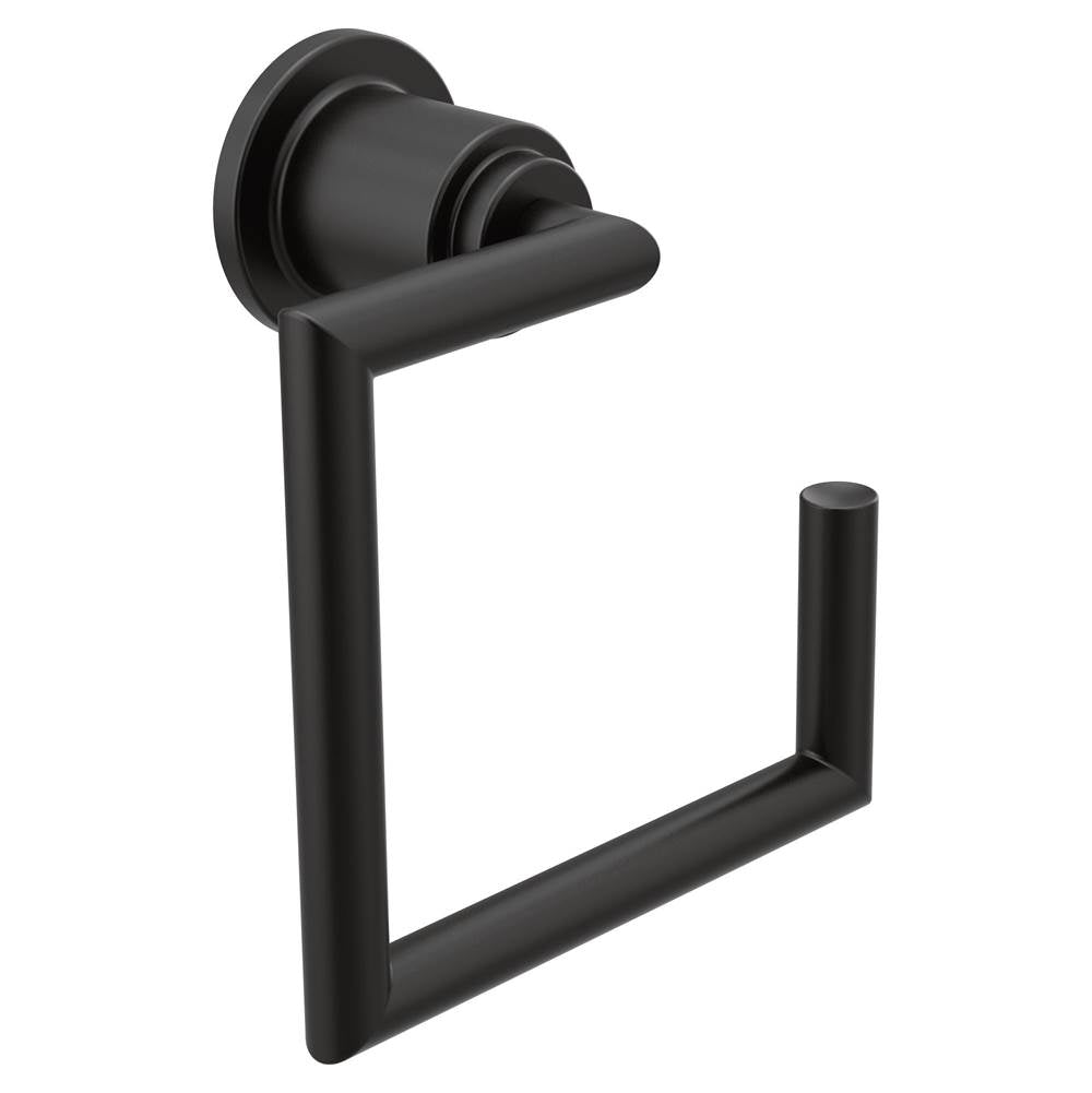 Moen - Matte Black Towel Ring - Matte Black