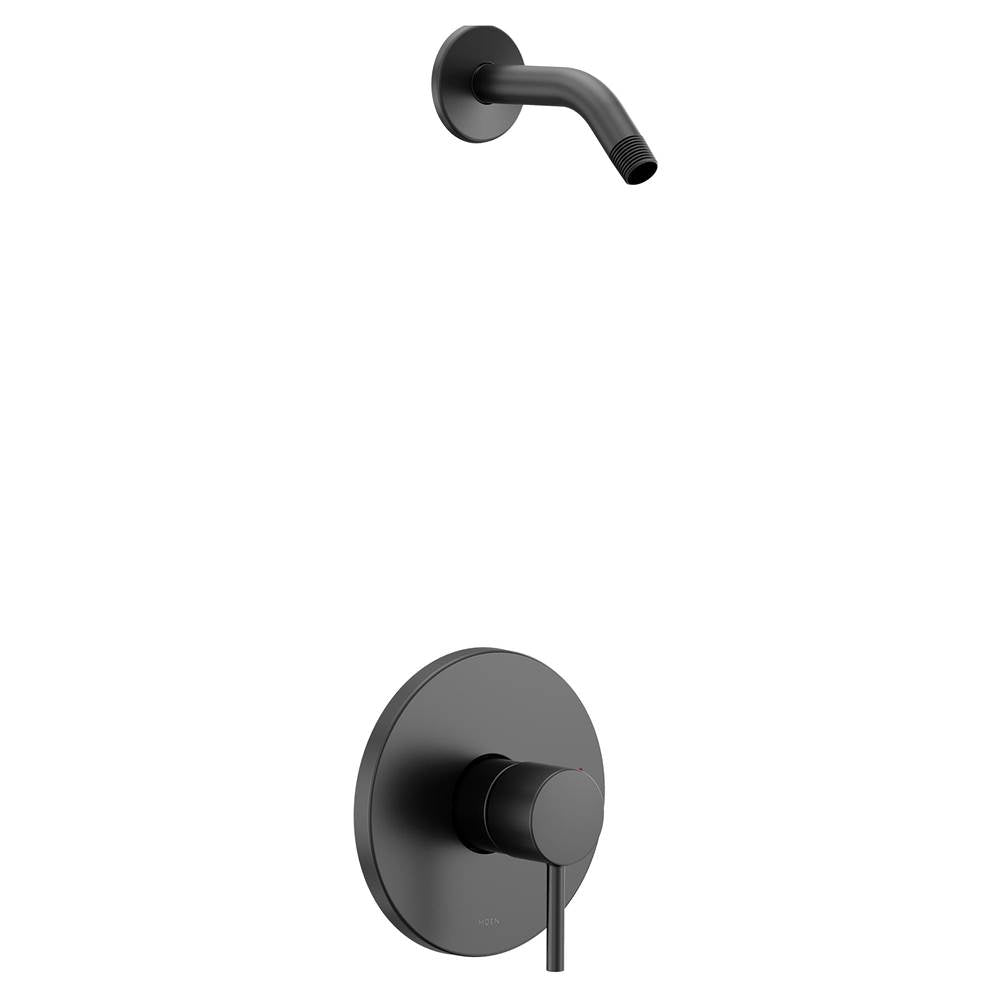 Moen - Align M-CORE 2-Series 1-Handle Shower Trim Kit in Matte Black (Valve Sold Separately) - Matte Black