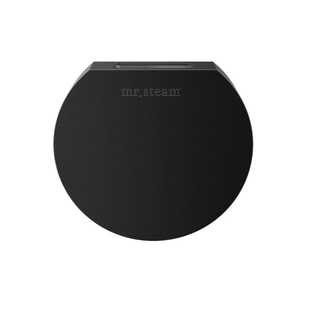 Mr. Steam - Aroma Designer 3 in. W. Steamhead with AromaTherapy Reservoir in Round Matte Black - Matte Black