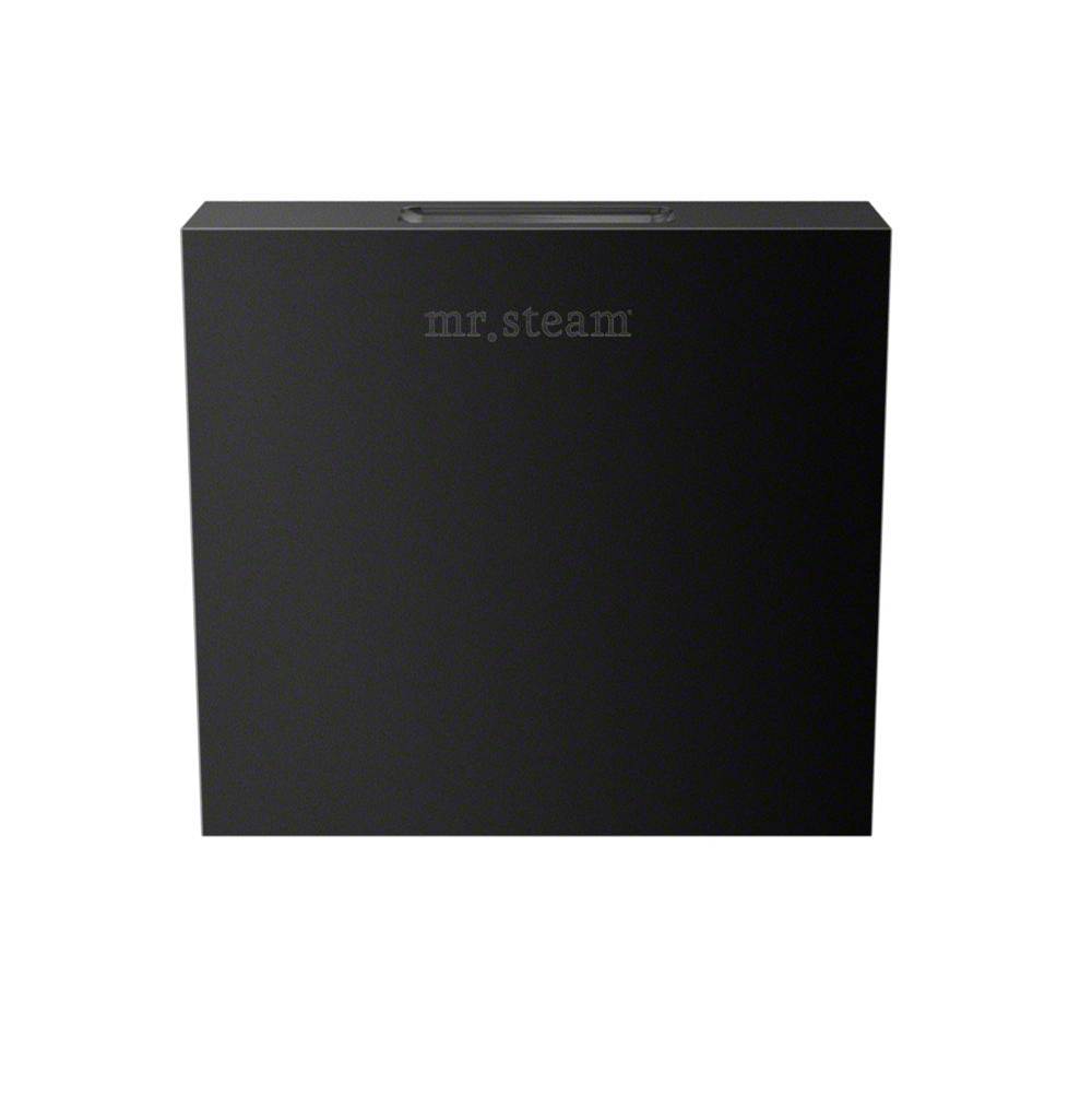 Mr. Steam - Aroma Designer 3 in. W. Steamhead with AromaTherapy Reservoir in Square Matte Black - Matte Black