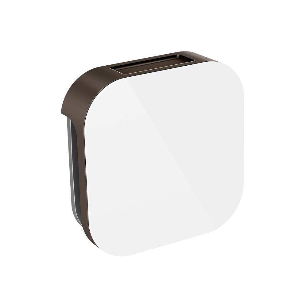 Mr. Steam - Aroma Glass 3 in. W. Steamhead with AromaTherapy Reservoir in White Oil Rubbed Bronze - White Oil Rubbed Bronze