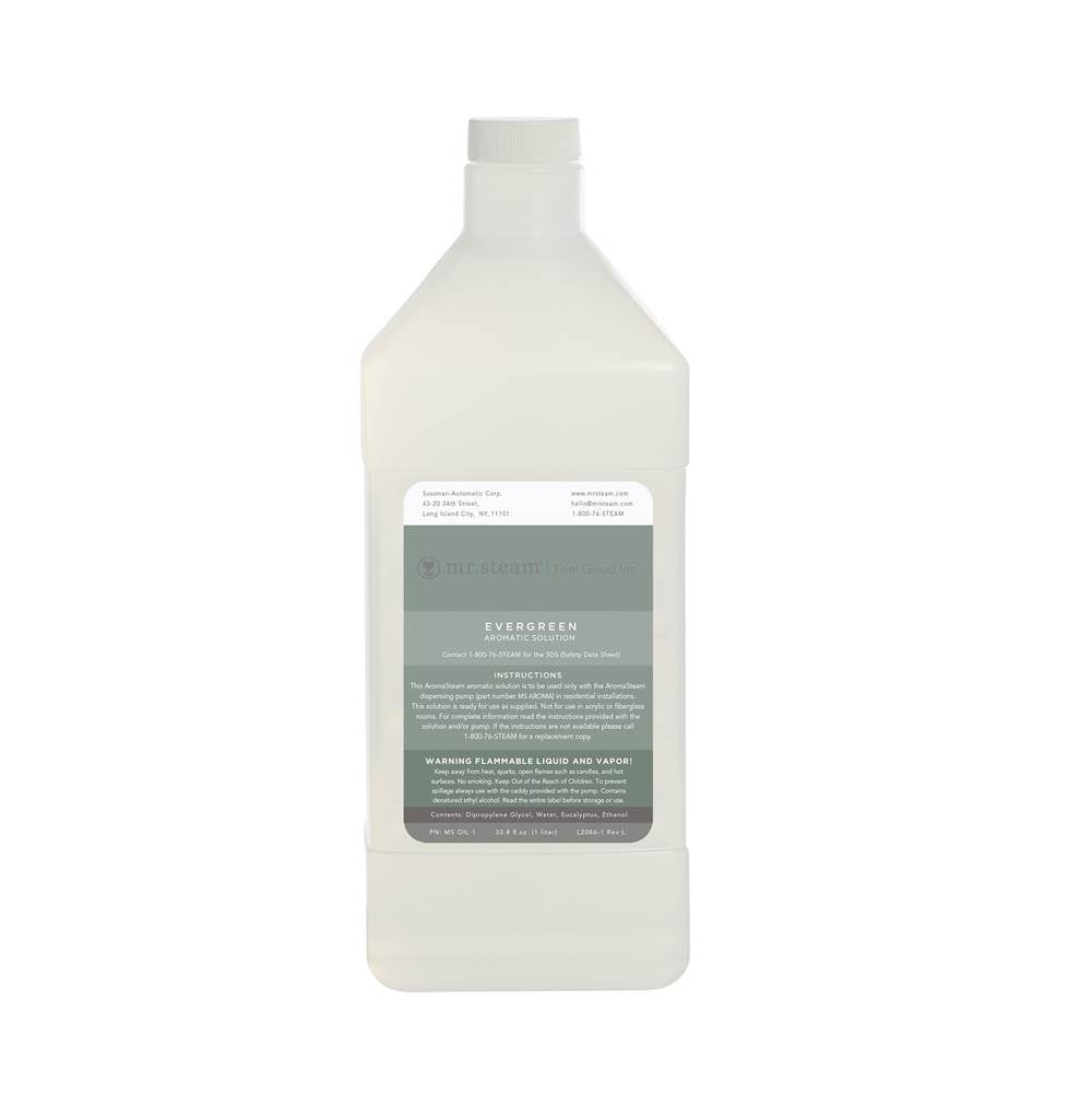 Mr. Steam - Evergreen Essential Aroma Oil in 1 Liter Gallon