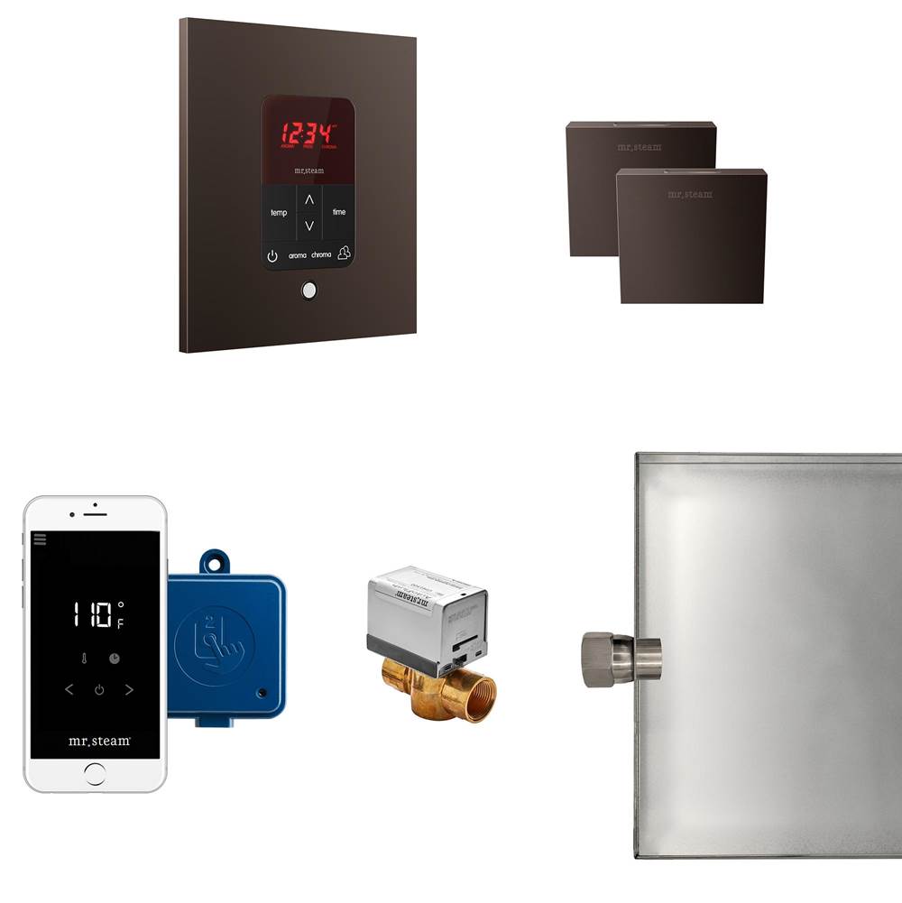 Mr. Steam - Butler Max Steam Shower Control Package with iTempoPlus Control and Aroma Designer SteamHead in Square Oil Rubbed Bronze - Oil Rubbed Bronze