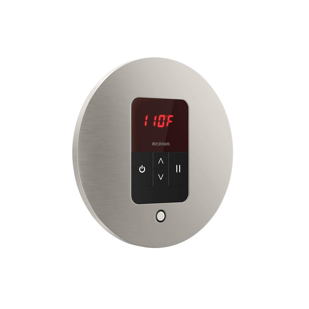 iTempo Steam Shower Control and Aroma Designer SteamHead in Round Brushed Bronze
