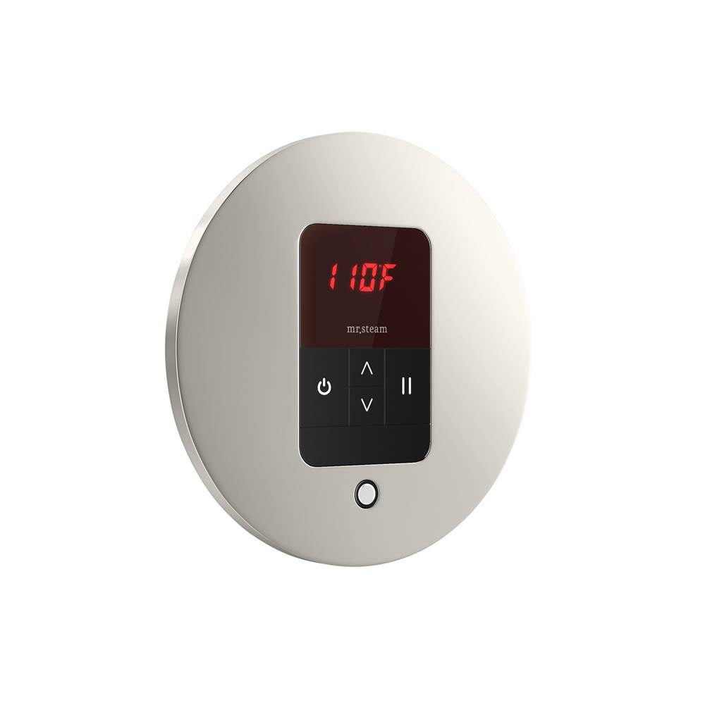iTempo Steam Shower Control and Aroma Designer SteamHead in Round Brushed Bronze