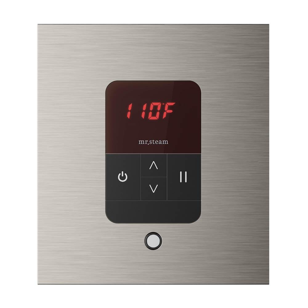 iTempo Steam Shower Control and Aroma Designer SteamHead in Square Brushed Bronze