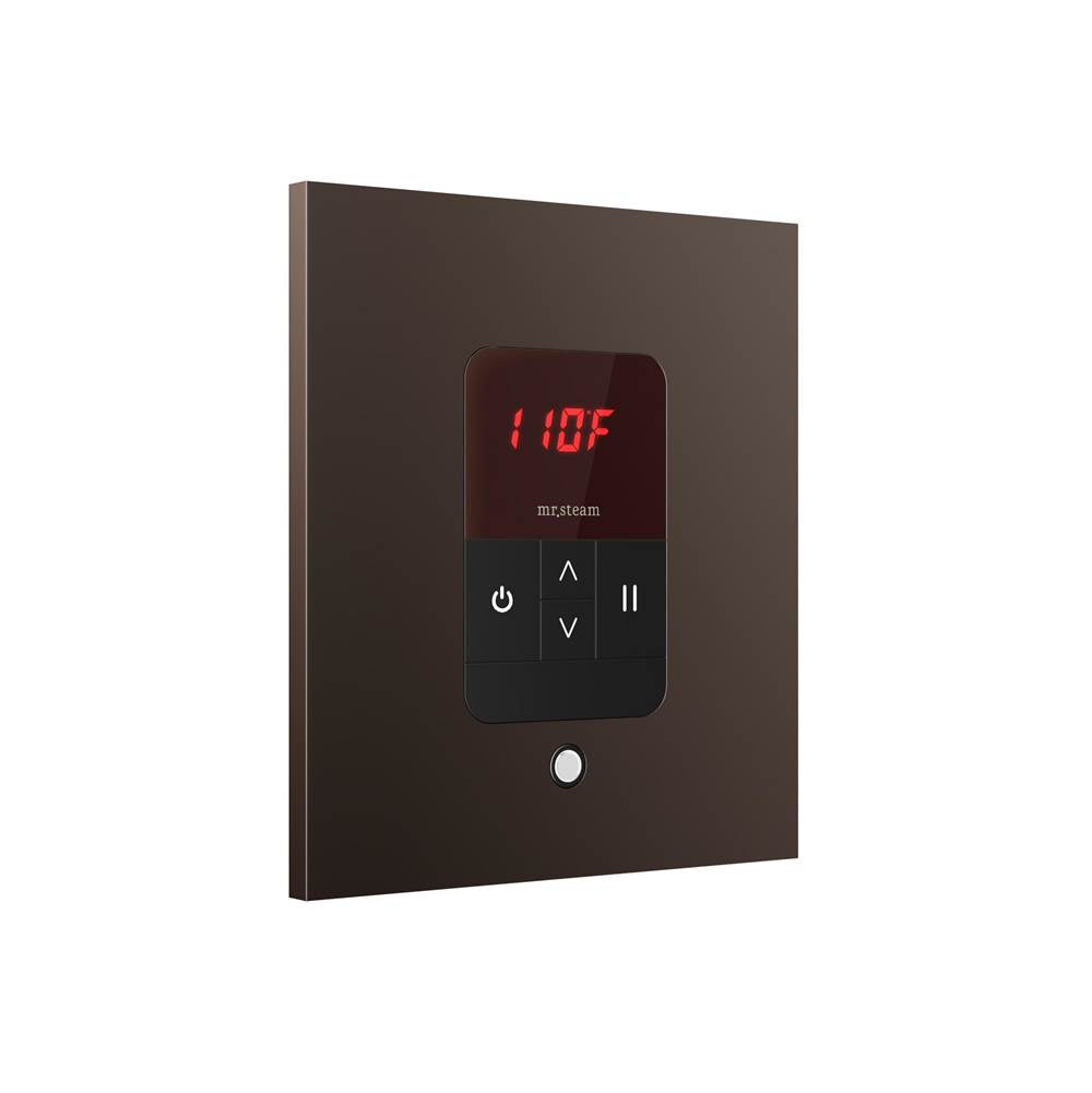 iTempo Steam Shower Control and Aroma Designer SteamHead in Square Brushed Bronze