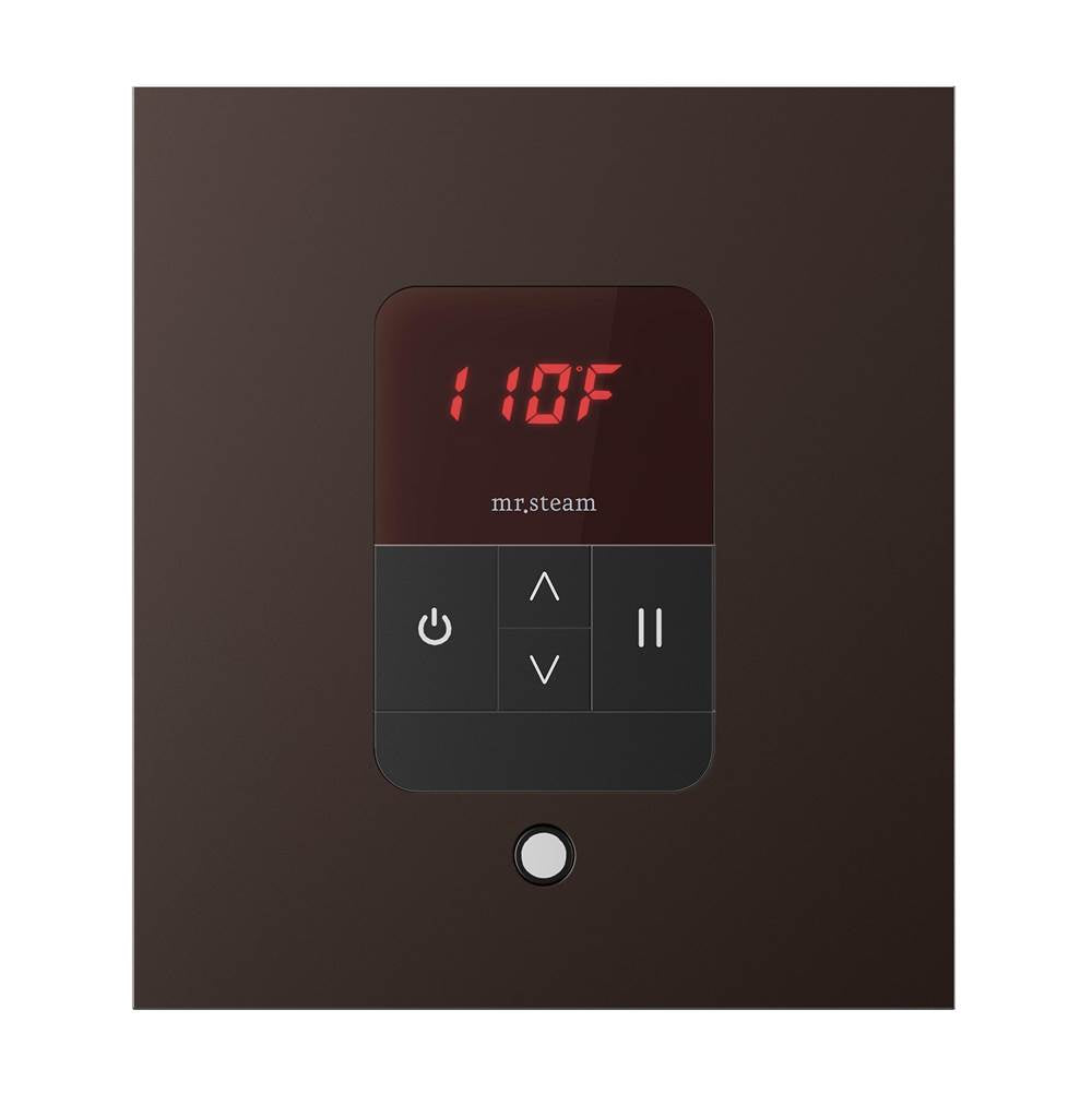 iTempo Steam Shower Control and Aroma Designer SteamHead in Square Brushed Bronze