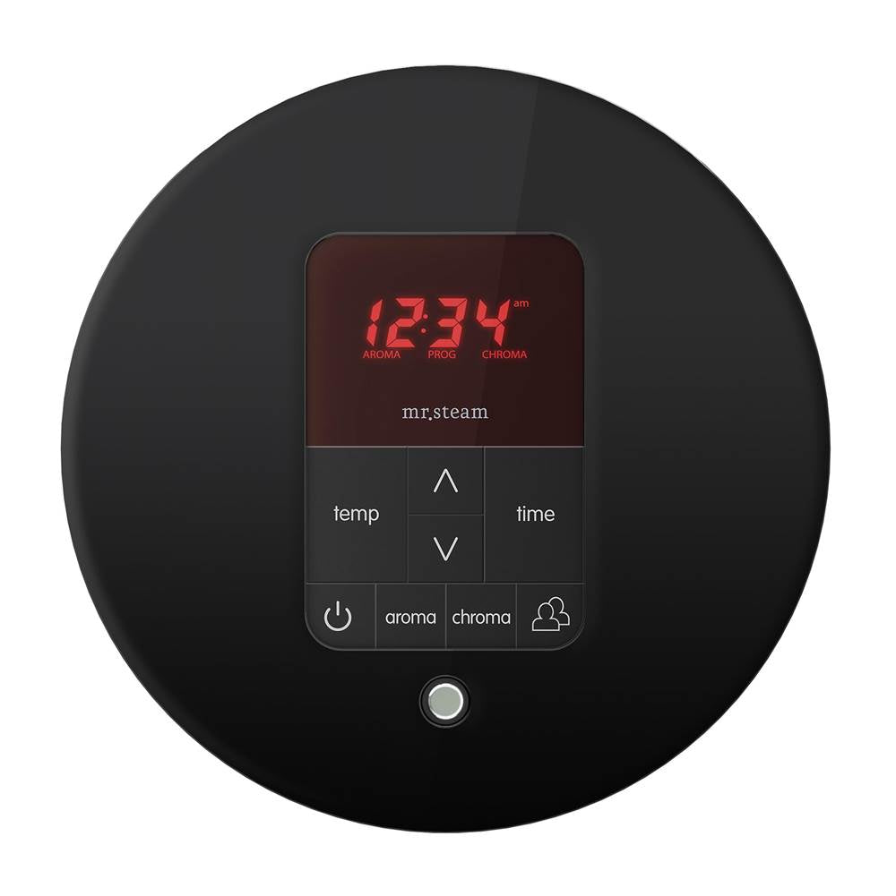 iTempoPlus Steam Shower Control and Aroma Designer SteamHead in Round Brushed Bronze