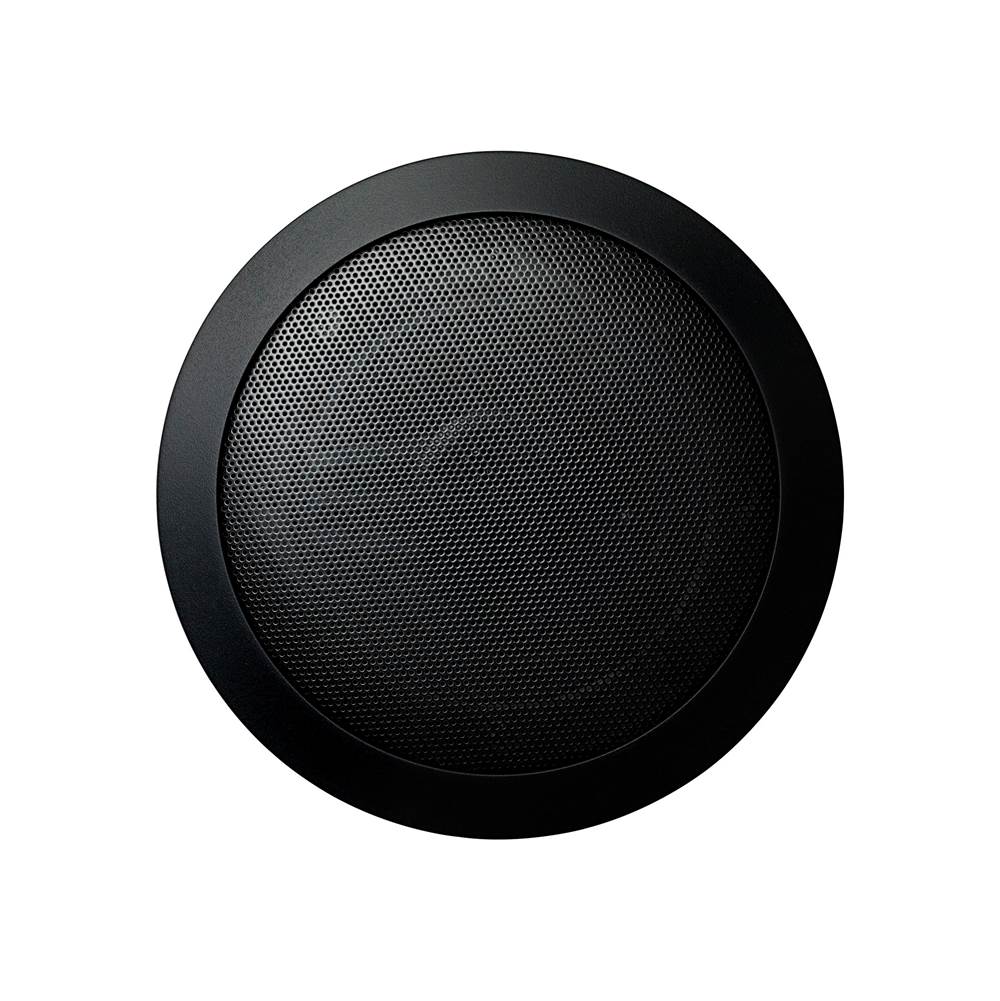 Mr. Steam - 6.5 in. W. MusicTherapy Speaker in Round Black - Black