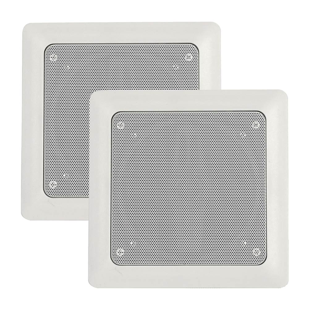 7 in. W. MusicTherapy Speaker in Square Black