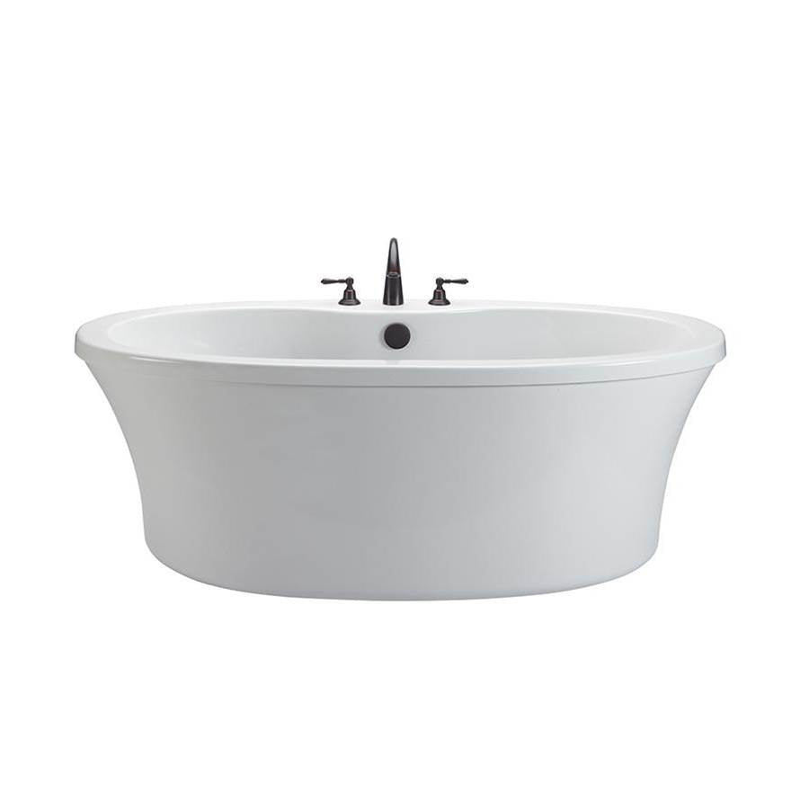 MTI Basics - 66X36 Above Floor Rough, Freestanding Soaker-Virtual Spout-Wh