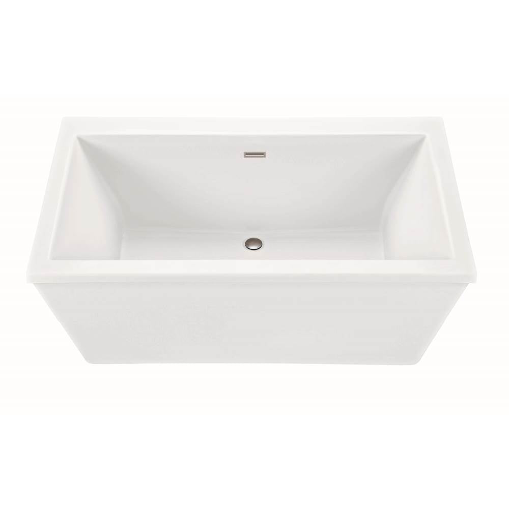 MTI Baths - KAHLO 3 DOLOMATTE FREESTANDING FAUCET DECK SOAKER - WHITE (60X36) - Matte White