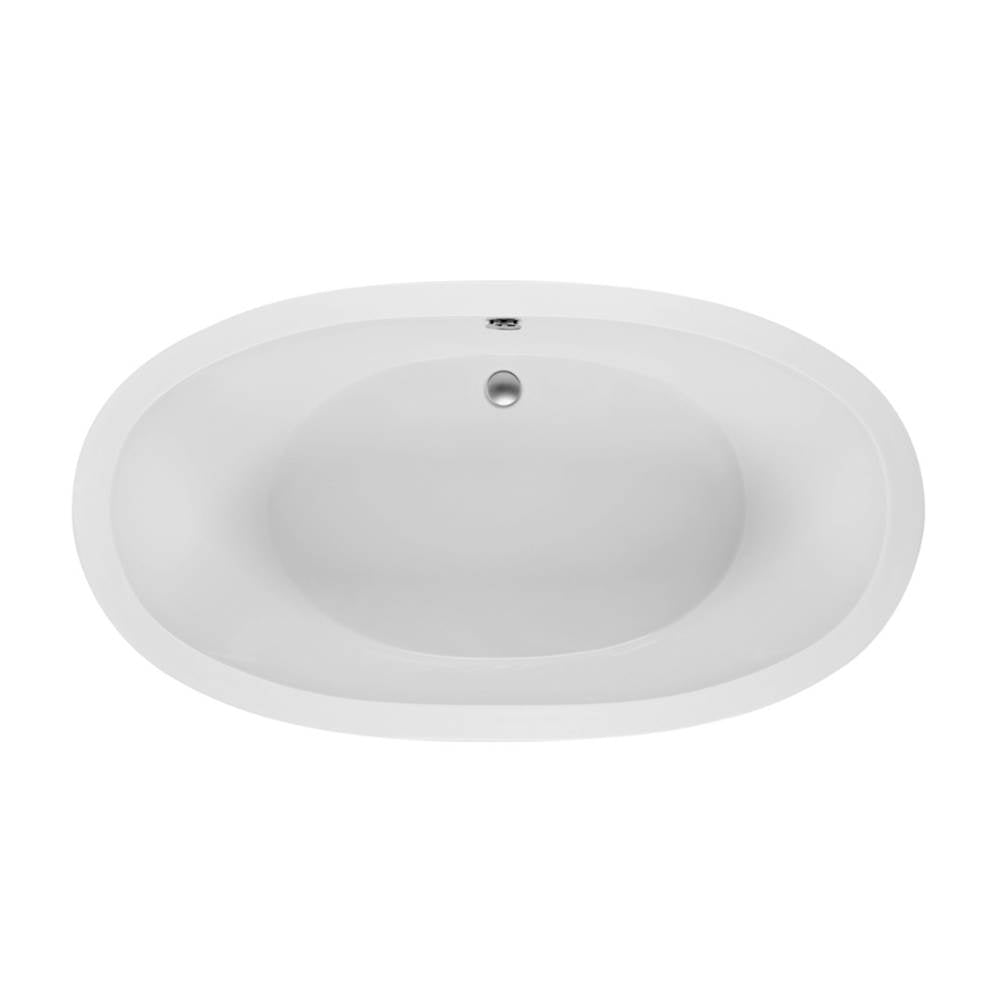 MTI Baths - OLIVIA 1 ACRYLIC CXL FREESTANDING SCULPTED SOAKER - WHITE (66X36) - White