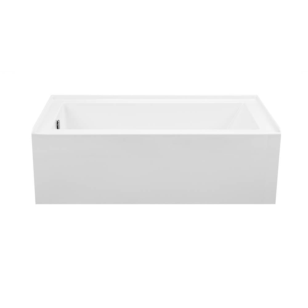 MTI Baths - CAMERON 3 ACRYLIC CXL INTEGRAL SKIRTED LH DRAIN STREAM - WHITE (66X32) - White