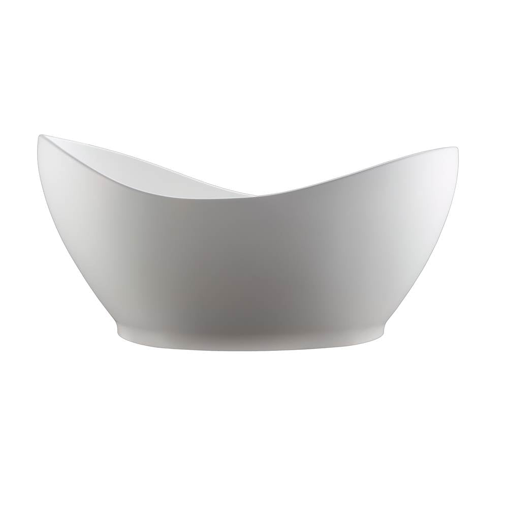 MTI Baths - JULIET SCULPTURESTONE FREESTANDING SOAKER - GLOSS WHITE (72X36) - Gloss White