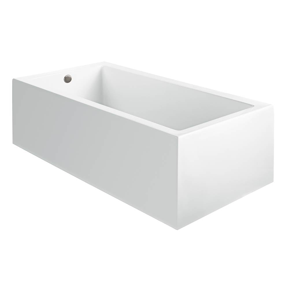 MTI Baths - ANDREA 19A ACRYLIC CXL SCULPTED 2 SIDE SOAKER - WHITE (54X32) - White