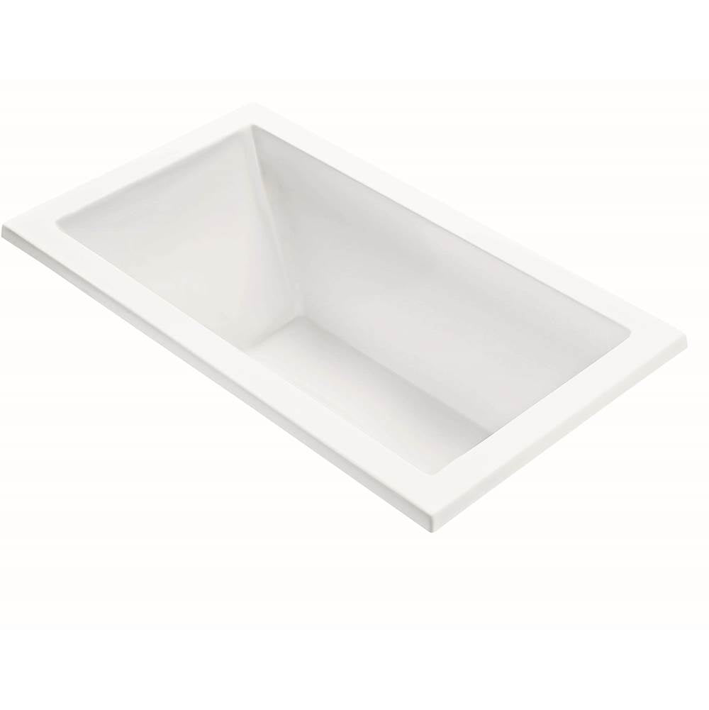 MTI Baths - ANDREA 19 DOLOMATTE UNDERMOUNT AIR BATH/ULTRA WHIRLPOOL - WHITE (54X32) - Matte White