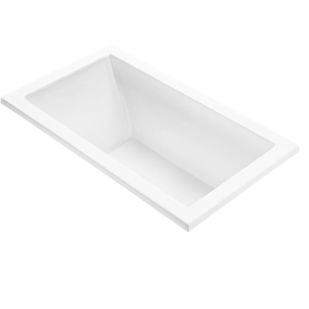 MTI Baths - ANDREA 20 ACRYLIC CXL DROP IN MICROBUBBLES - WHITE (54X36) - White