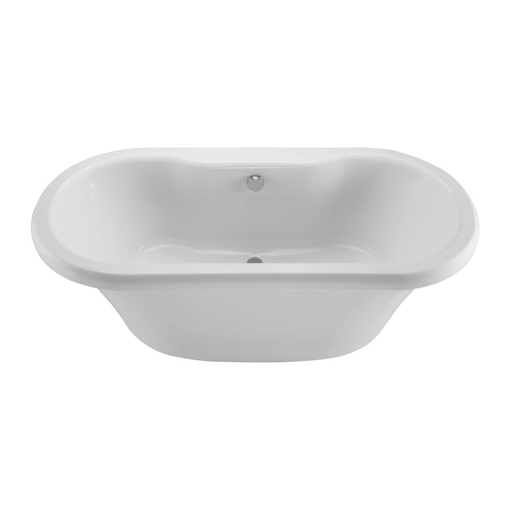 MTI Baths - MELINDA 8 ACRYLIC CXL FREESTANDING FAUCET DECK AIR BATH - WHITE (66.5x35.5) - White