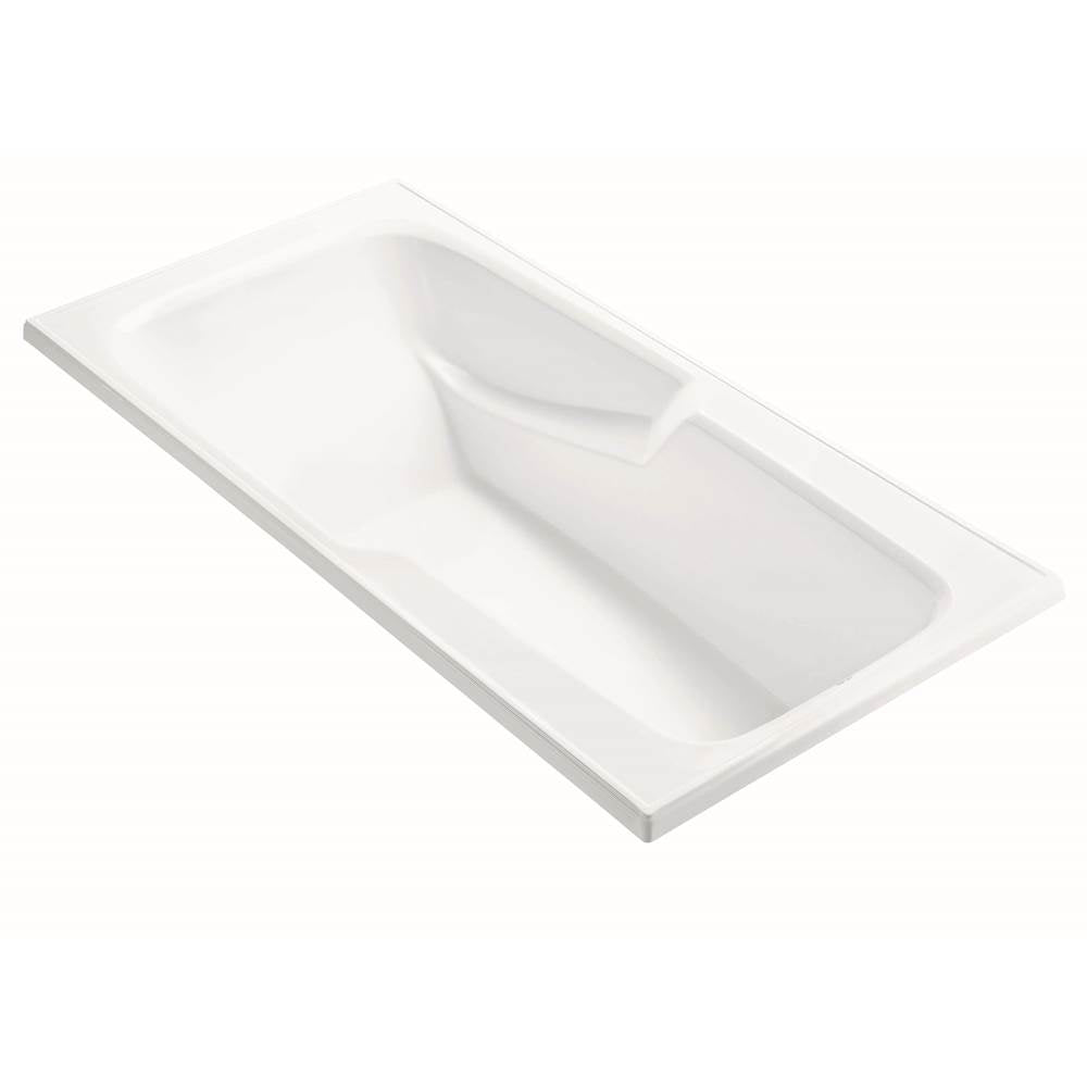MTI Baths - WYNDHAM 4 DOLOMATTE DROP IN AIR BATH ELITE/MICROBUBBLES - WHITE (70.75X35.75) - Matte White