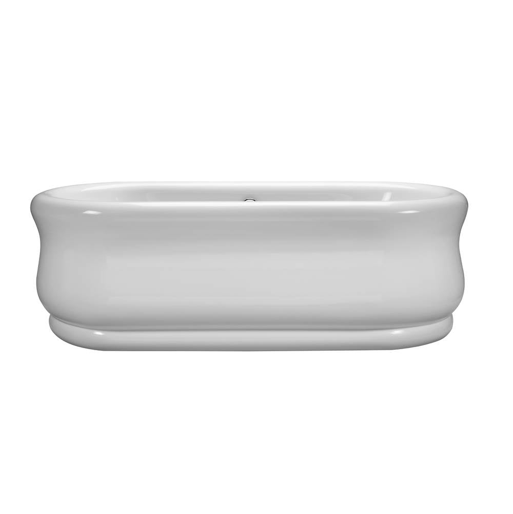 MTI Baths - PARISIAN 4 ACRYLIC CXL SCULPTED FINISH FREESTANDING AIR BATH ELITE - WHITE (71.25x34.75) - White