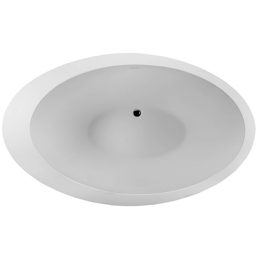 CASCARA SCULPTURESTONE FREESTANDING SOAKER - MATTE BISCUIT (71X42)