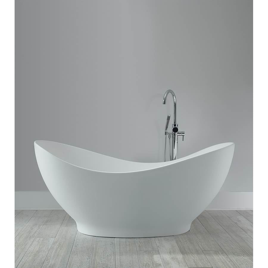 JULIET SCULPTURESTONE FREESTANDING AIR BATH - MATTE BISCUIT (66.75X28.75)
