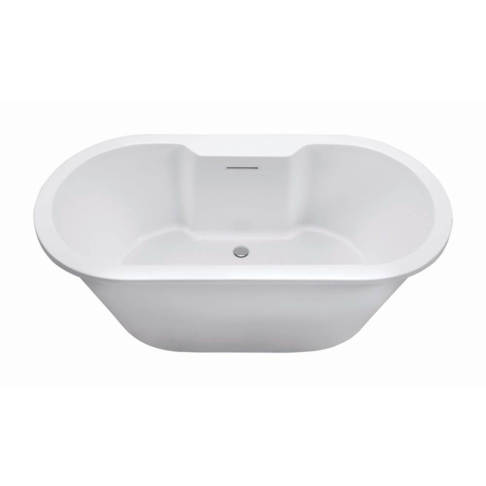 MTI Baths - NEW YORKER 10 DOLOMATTE FREESTANDING FAUCET DECK AIR BATH ELITE - WHITE (71.75X35.5) - Matte White