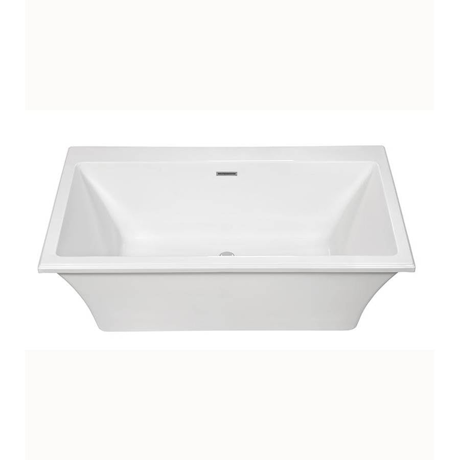 MADELYN 5 ACRYLIC CXL FREESTANDING FAUCET DECK AIR BATH - BISCUIT (65.75X36)