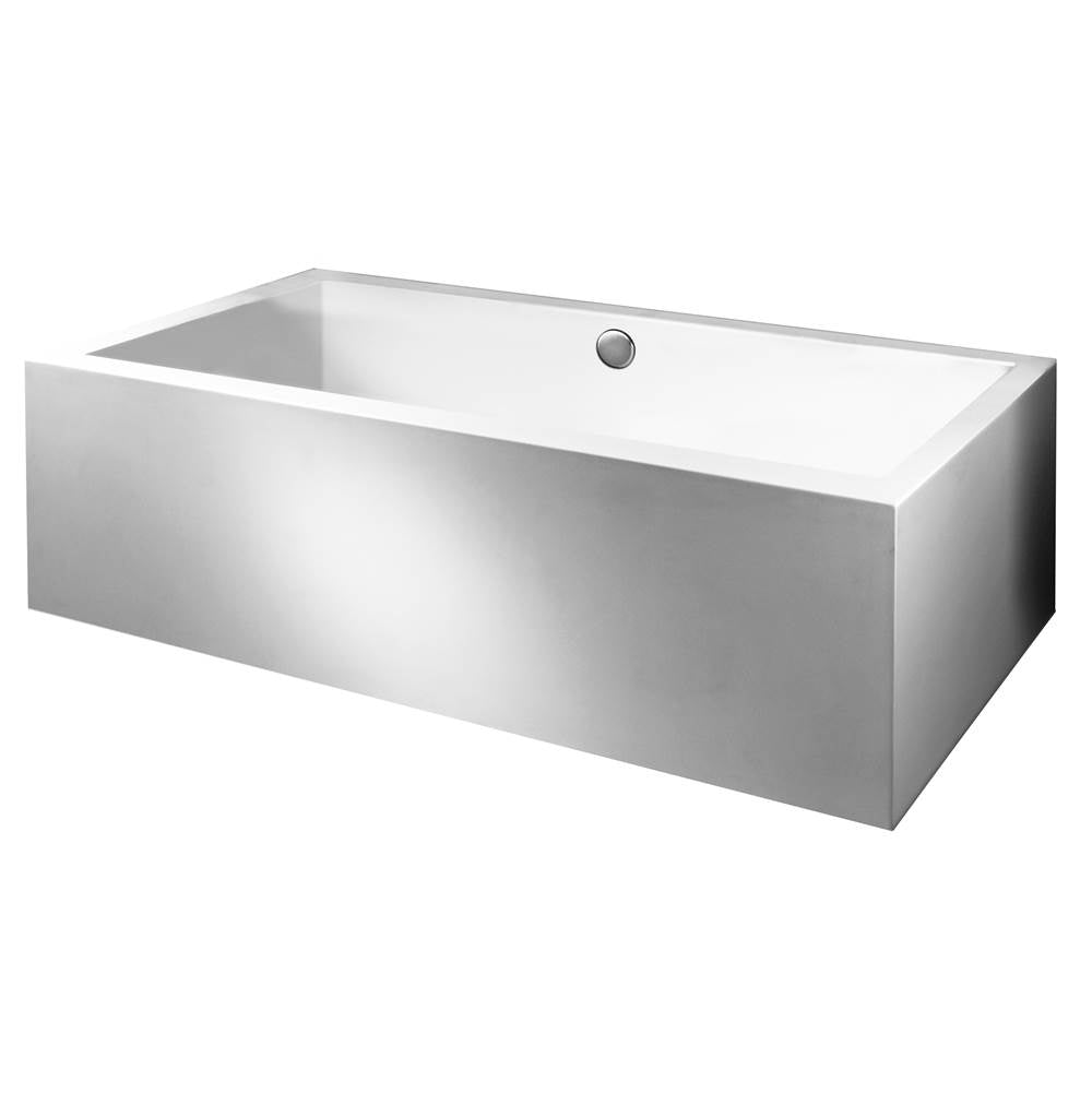 MTI Baths - ANDREA 28A ACRYLIC CXL SCULPTED 3 SIDE SOAKER - WHITE (66X30) - White