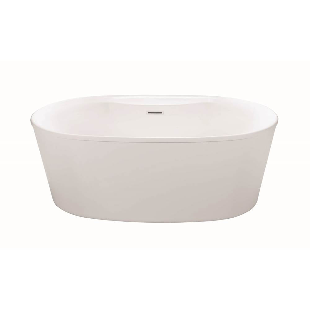 MTI Baths - ADEL 2 W/DECK DOLOMATTE FREESTANDINGAIR BATH - WHITE (57.25X31.5) - Matte White