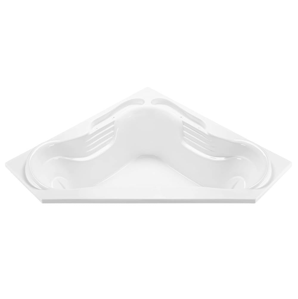 MTI Baths - CAYMAN 7 ACRYLIC CXL DROP IN CORNER AIR BATH - WHITE (72X72) - White