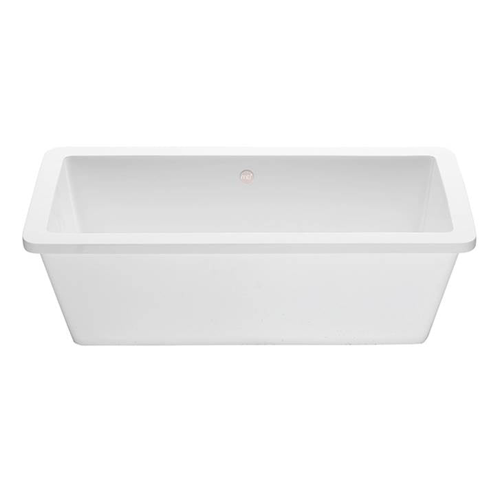 MTI Baths - PETRA 14 SCULPTURESTONE UNDERMOUNT - GLOSS WHITE (18.5X9.25) - Gloss White