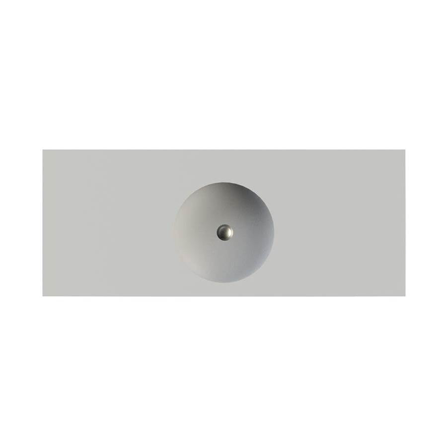 LUNA 2 SCULPTURESTONE COUNTER SINK DOUBLE BOWL UP TO 50'' - MATTE BISCUIT