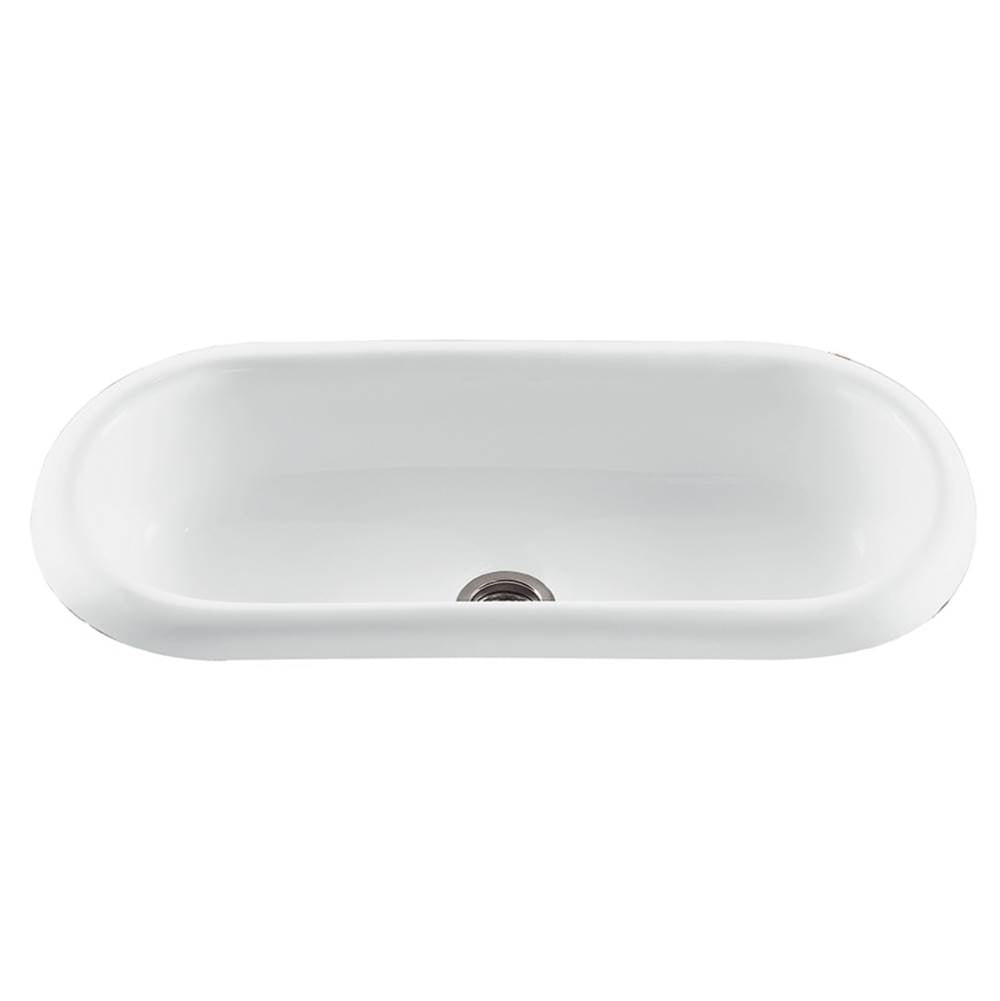 MTI Baths - HARVEST ACRYLIC CXL BAR/PREP DROP IN/UNDERMOUNT - WHITE (40X18) - White