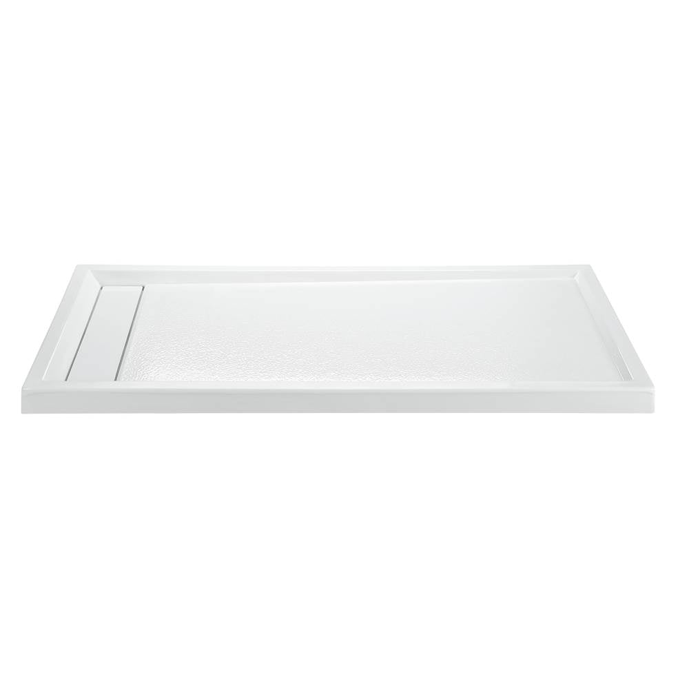 MTI Baths - 7236 ACRYLIC CXL LH HIDDEN DRAIN MULTI THRESHOLD - WHITE - White