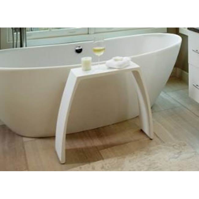 MTI Baths - SCULPTURESTONE TABLE - GLOSS WHITE - Gloss White