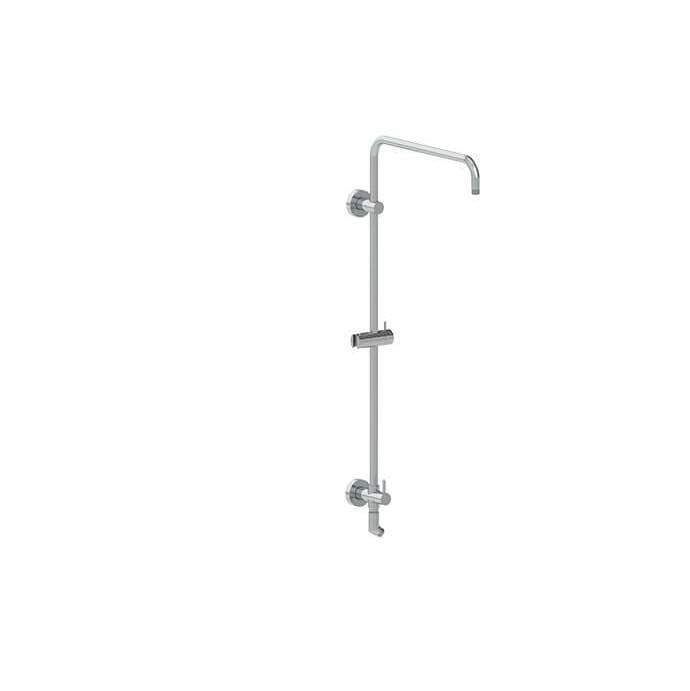 Mountain Plumbing - Rain Rail Plus 1/4 Wall Mounted Shower Rail with Bottom Outlet Integral Waterway and Diverter (Standard - CA) - Venetian Bronze