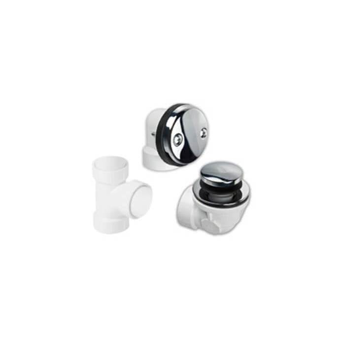 Mountain Plumbing - PVC Plumber's Half Kit with Economy Soft Toe Touch Trim (Two Hole Face Plate) - Weathered Copper