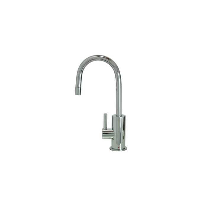 Mountain Plumbing - Hot Water Faucet with Contemporary Round Body & Handle - Polished Brass