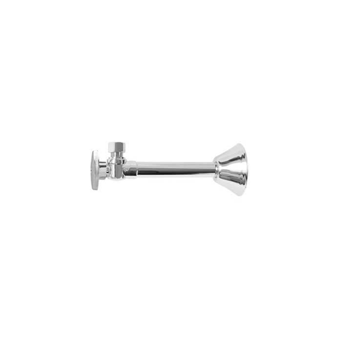 Mountain Plumbing - Brass Oval Handle with 1/4 Turn Ball Valve - Lead Free - Angle Sweat - Satin Brass