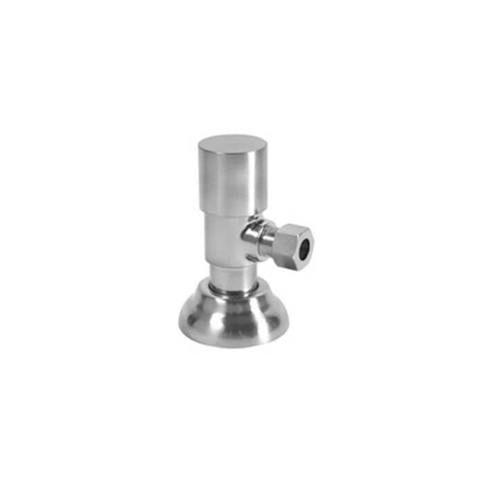 Mountain Plumbing - Contemporary Round Handle with 1/4 Turn Ceramic Disc Cartridge Valve - Lead Free - Angle (1/2'' Compression) - Venetian Bronze