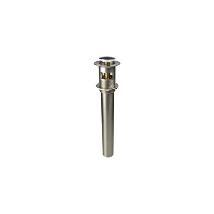 Mountain Plumbing - EZ-CLICKE Soft Touch Round Lavatory Drain - with Overflow - Black Nickel