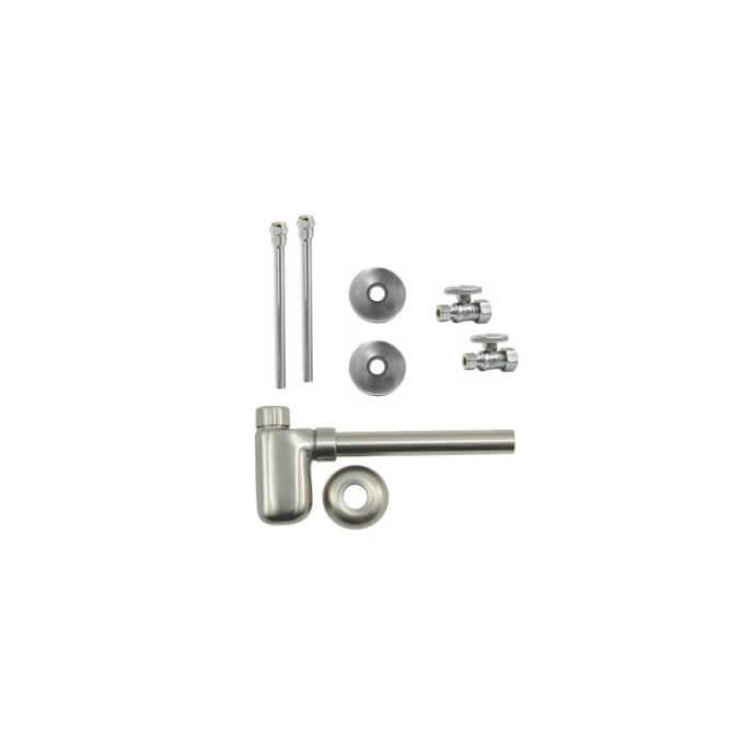 Mountain Plumbing - Lavatory Supply Kit - Brass Oval Handle with 1/4 Turn Ball Valve (MT410-NL) - Straight, Bottle Trap - Venetian Bronze