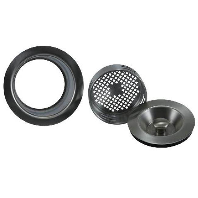 Mountain Plumbing - 3-in-1 Complete Stopper & Strainer Unit Waste Disposer Trim 1/4 Extended Flange - Weathered Copper