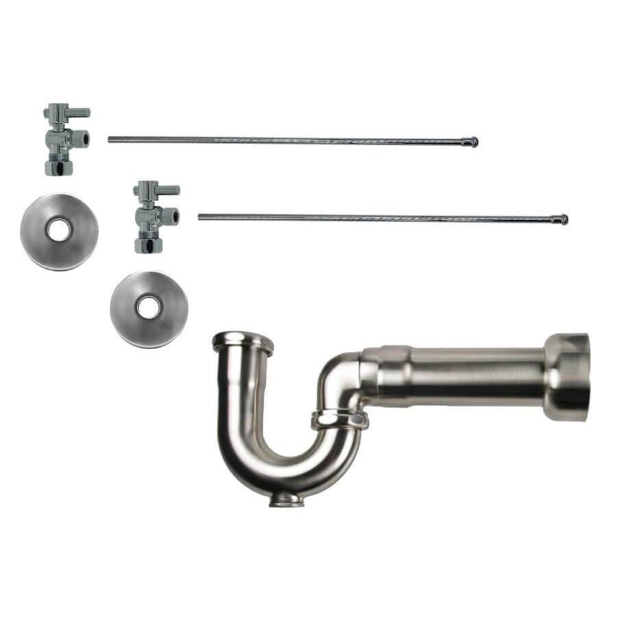 Mountain Plumbing - Lavatory Supply Kit - Mini Lever Handle with 1/4 Turn Ball Valve (MT521-NL) - Angle, Massachusetts P-Trap