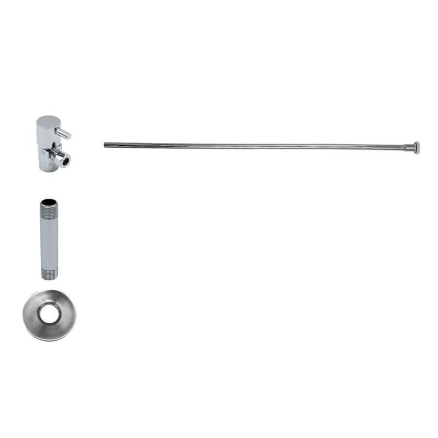 Mountain Plumbing - Toilet Supply Kit - Contemporary Lever Handle with 1/4 Turn Ceramic Disc Cartridge Valve (MT5001L-NL) - Angle, Flat Head Riser