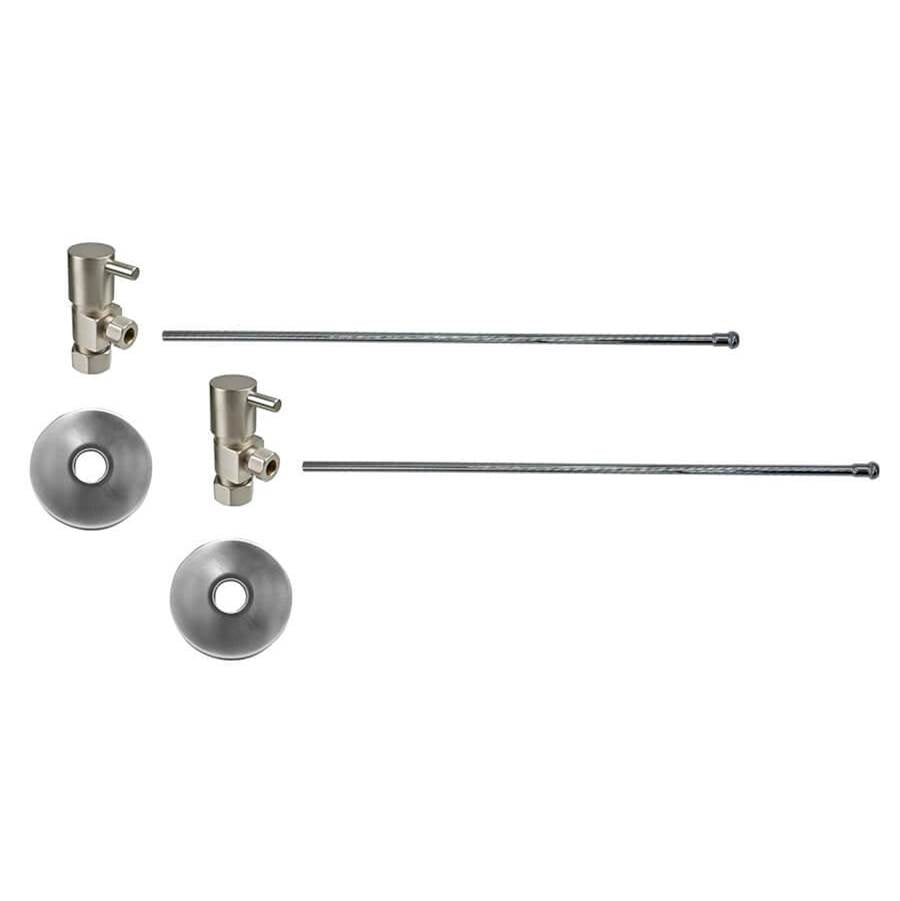 Mountain Plumbing - Lavatory Supply Kit - Contemporary Lever Handle with 1/4 Turn Ceramic Disc Cartridge Valve (MT5003L-NL) - Angle, No Trap